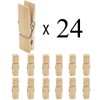 EasyBravo 24Pcs Large Wooden ClothesPins, 2.83 inch Long 0.71 inch
