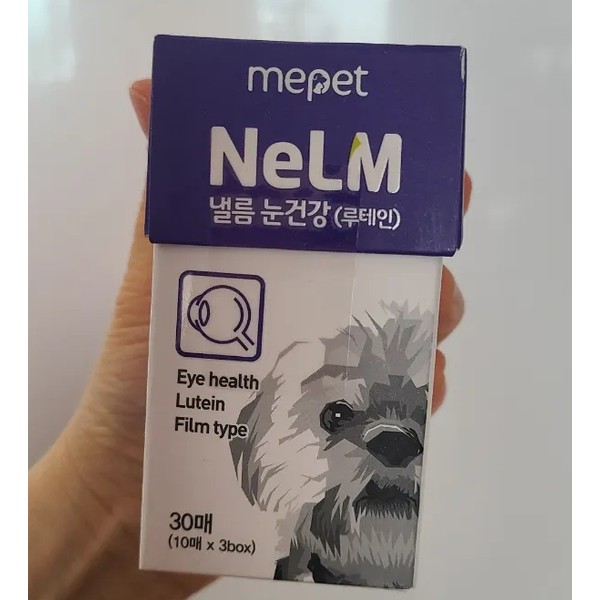 Mipet Naelum eye health 30 sheets, 1 box / pet dog nutritional supplement Naleum eye health, eye health, 1 box / 미펫낼름 눈건강 30매 1박스 / 반려동물 강아지 영양제 낼름눈건강 눈건강, 1box
