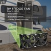 12V RV Fridge Vent Cooling Fan 5.5" (140mm), Adjustable Speed