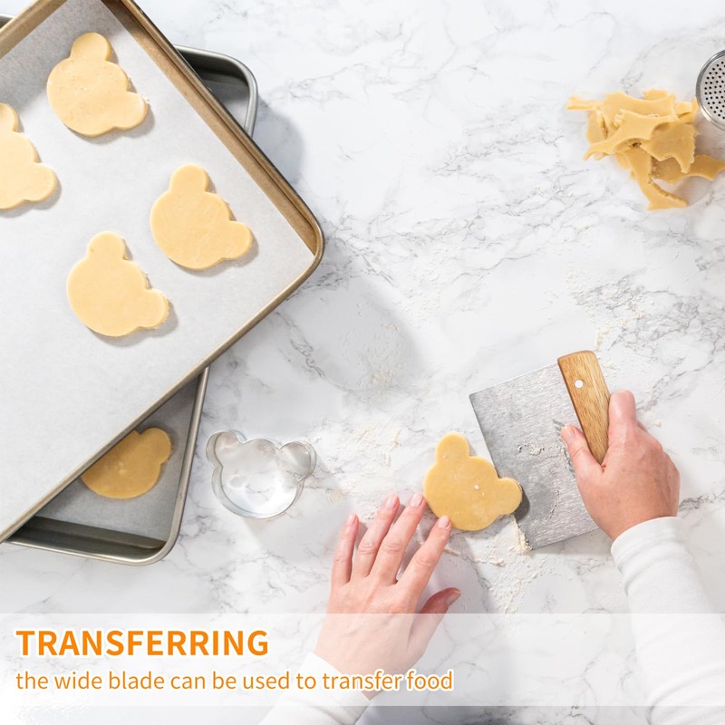 ALLTOP Dough Cutter – Premium Stainless Steel Food Scraper for