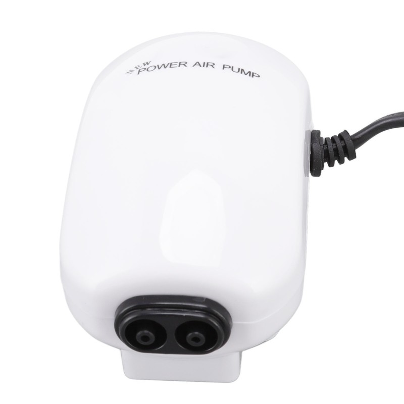 Fish Tank Oxygen Pump Ultra Quiet Powerful Dual Outlet Aquarium