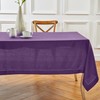 Solino Home Purple Linen Tablecloth 60 x 108 Inch -
