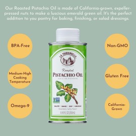 La Tourangelle Roasted Pistachio Oil 845 Fl Oz Gourmet Edible Cooking Oil