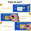 1 Piece Golden Ticket Scratch-off Cards with Envelopes, Scratch &
