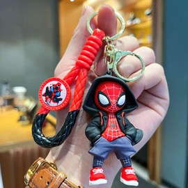 [Fehose] Keychain Fashion Hero Cartoon Design Car Keychain Cute Backpack Charm for Kids Girls Boys, anime-01