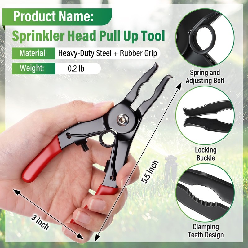 Gulfmew 8 Pieces Sprinkler Head Tool Kit – Compatible with