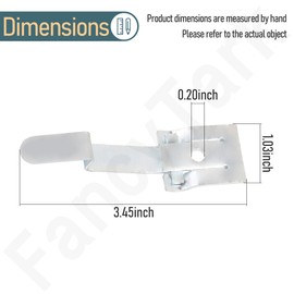 FancyTark 2pc Leaf Vacuum Connector Clip Snap Lever 56052 for Trac-Vac Pull Behind Leaf Vacuums, Easy to Install and Durable