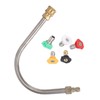 Pressure Washer Extension Wand Stainless Steel Brass 4000psi 1/4 Inch