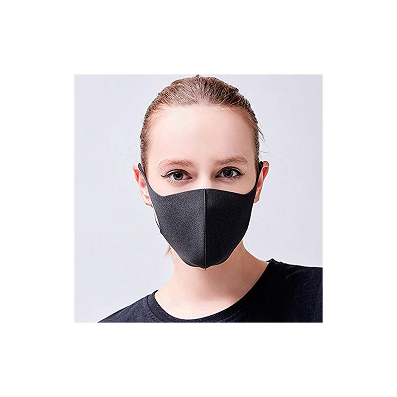 SHOP-STORY Unisex Nose Mouth Mask Breathable Reusable Polyurethane Anti-Dust Black