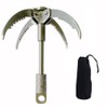 Grappling Hook Stainless Steel Claw Carabiner for Outdoor Survival Underwater