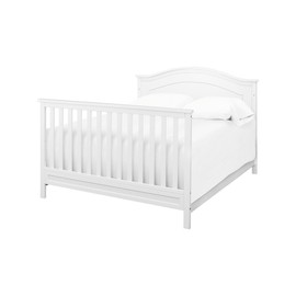 Full Size Conversion Kit Bed Rails for Davinci Charlie 4-in-1 Crib (White)