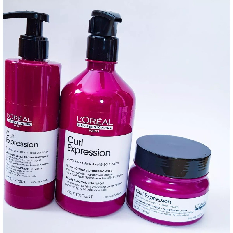 L'Oréal Loreal Curl Expression Shampo Crema Hid 500 + Masc
