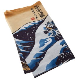 Chusen-Dyed Hand Towel, Handkerchief, 14.6 x 38.6 inches (37 × 98 cm)