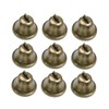 MAGICLULU 35pcs Polished Bronze Bell Handmade Craft Bells for Decorations