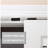 Ilyapa Closet Door Ball Catch Hardware, 4 Pack - Black
