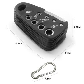 6 Portable Kitchen Tools, 1 Carabiner, Fruit and Vegetable Peeler, Cheese Slicer, Bottle Opener, Garlic Sicer, Ginger Grinder, Gerb Stripper, Pizza Cutter, Kitchen Tools, Cooking and Baking.