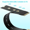 VORZOKISPL M.2 NVMe to OCuLink Adapter, PCIe 4.0 64Gbps SFF-8612/8611