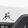 fatteryu 16x11cm Ice Hockey Sports Car Styling Fashion Car Window