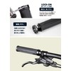 GORIX GSR 1222 Bicycle Grip, Stripe Pattern, Shock Absorption, Soft