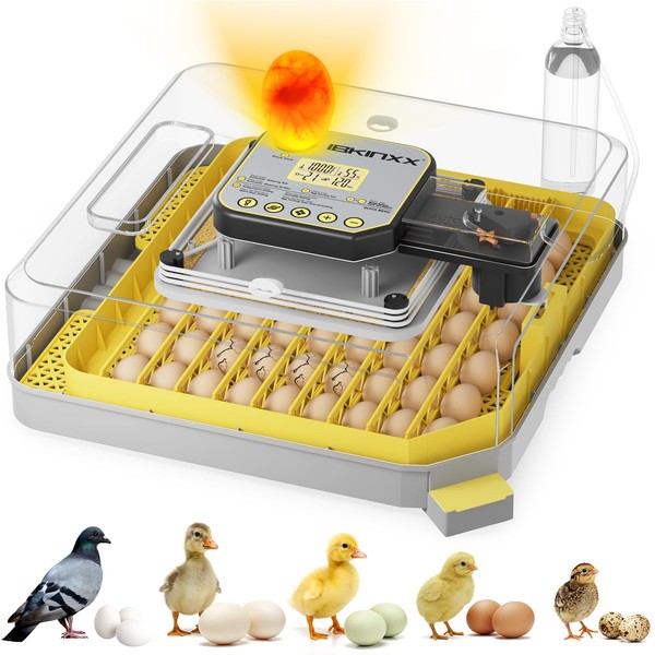 IBKINXX Incubator for Hatching Eggs-48 Egg Capacity, Auto Egg Turner