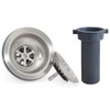 GZILA 3.5" Kitchen Sink Drain Strainer Assembly with Tailpiece, 304