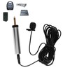 Professional Condenser Microphone Lavalier Lapel Mic Clipon Instrument Microphone for