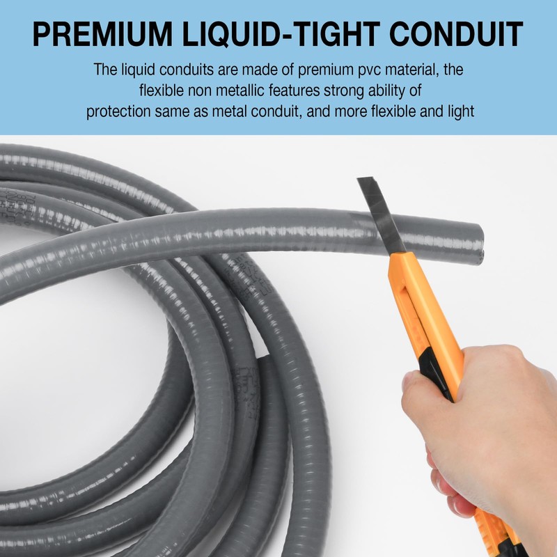 HOXHA 3/4 Inch 6 Ft Electrical Conduit Kit AC Whip