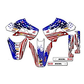 2002-2009 KLX 110 Merica USA Senge Graphics Base Kit Compatible with Kawasaki