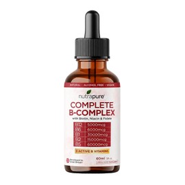 Complete B Complex Liquid Drops | 60ml | with Biotin, Niacin & Folate | Vegan & Alcohol Free | Support Immunity & Energy Metabolism | Made in the UK