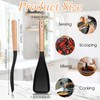 cobee 4PCS 12 Inch Silicone Cooking Spoon for Nonstick Cookwares,