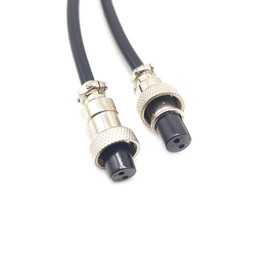 GX12 2-Pin Cable Double Female Head Aviation Cord Set, GX12 2 Pin Panel Mount Circular Metal Aviation Connector Cable Female to Female Adapter Cable (1 Metre/3.28 ft)