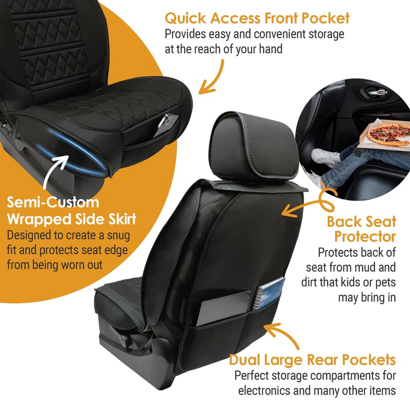 LPI Truck Heavy Duty Premium Truck Seat Covers for Front