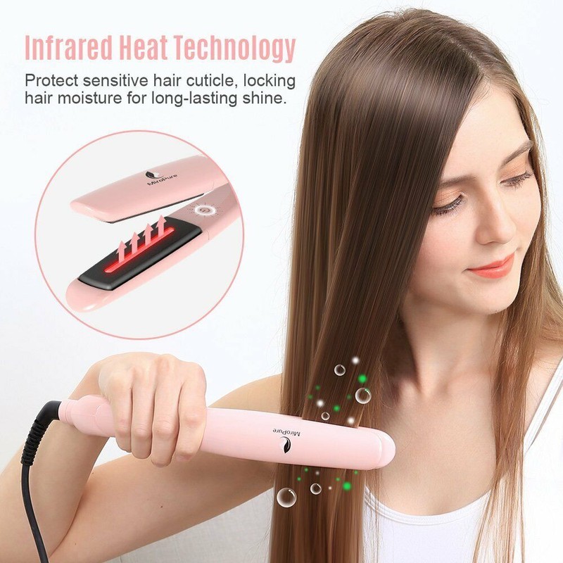 MiroPure 2-in-1 Infrared Ceramic Professional Flat Iron Hair Straightener HS04