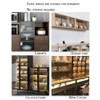 KAFENDA 2pcs Black Frameless Door Hinge Glass Door Hinges is