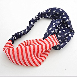 American Flag Headband, USA Headband, America Headband, USA Turban, American Flag Head Wrap, Us Headband, 4th of July, USA World Cup
