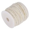 10m Beautiful Faux Pearl Bead String with Artificial Diamonds Decoration