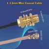 BLTIATLE RP-SMA to IPX Coax Cable 12inch 5Pack RP-SMA Female