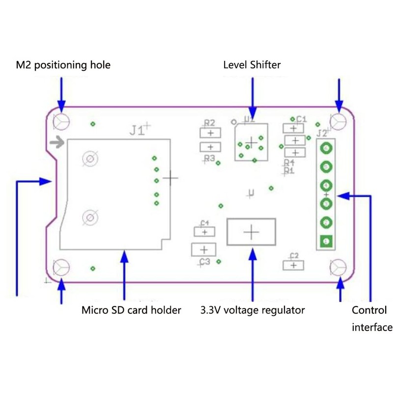 Stemedu 5PCS Micro SD Card Reader Module Memory Storage Mini