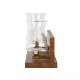 Better Homes and Gardens 3 Beaker Propagation Station, Beige Wood and Clear Glas