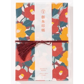 Iroha Publishing TSUBAKI LSS-01 Goshuin Book, Shuin Book, Jabara-Style with Tassel, Kyoto Hosho Paper, Washi, Simple