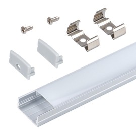 Armacost Lighting Recess Drywall Mount LED Tape Light Accessory Pack, Grey 960008