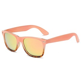 Long Keeper Polarised Sunglasses For Men Women Retro Sunglasses Unisex Original Classic Original Sun Glasses For Driving Fishing Outdoor Activities (Pink Frame Pink Lens)