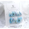 Handmade nail tips - ♀ Siren - Stiletto Blossom /