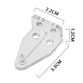 PREMJCROY 20 Pcs Blind Hold Down Brackets Plastic Blind Rail Hold Clips Durable Clear Blind Brackets for Horizontal Blinds Shades Windows Doors