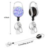 ID Badge Holder with Detachable Lanyard,Retractable Heavy Duty Badge Reel