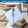 KEENTECH Bearing Flush Trim Router Bits with 1/4" Shank, 1/4"
