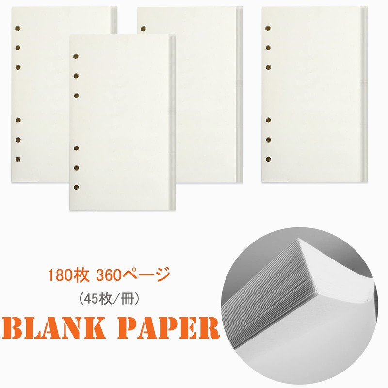 Diary Refill, Bible Size, A6, Plain [Set of 4] DY.2ten