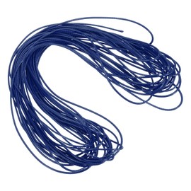 sourcing map Waxed Cord 1mm Waxed Polyester Cord 11 Yard Wax String for Bracelet Making,Necklaces, Beading,Jewelry Making and DIY Crafts(Dark Blue)