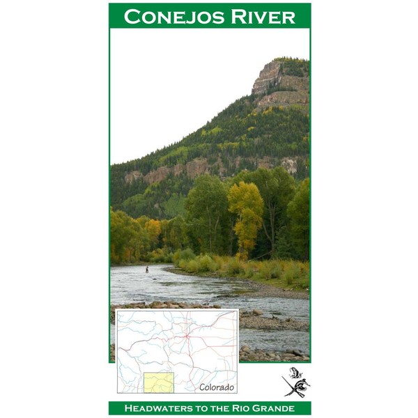 Conejos River 11x17 Fly Fishing Map