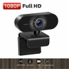 Full HD 1080P Webcam With Microphone, Privacy Cover, USB Computer